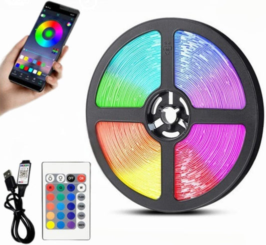 Smart LED Strip Lights – Wi-Fi App & Remote Control
