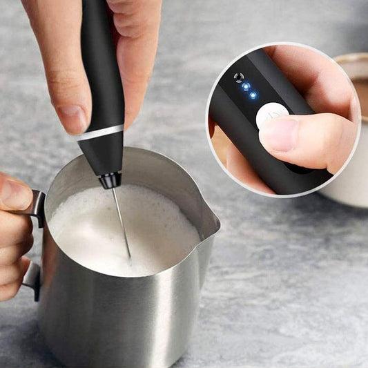 Electric Milk Frother – Portable Coffee Foam Maker